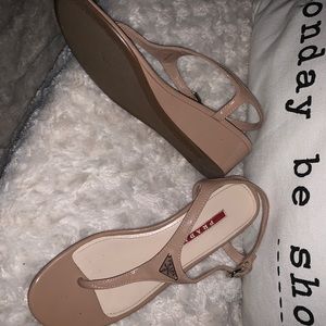 Prada sling sandals